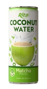 Coconut water with matcha 250ml 1