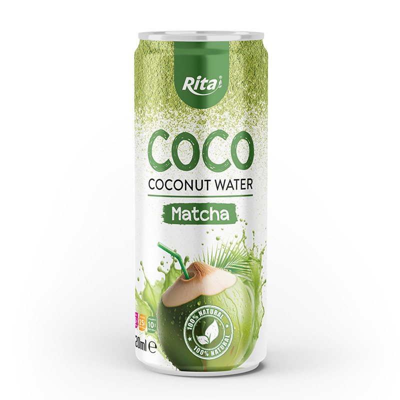 Coconut water with matcha 320ml-1