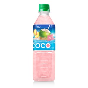 Coconut water with peach flavor  500ml Pet bottle 2