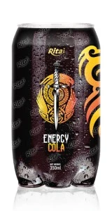 Supplier cola flavor energy soft drink 350ml Pet can