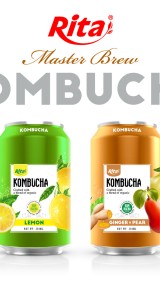 Design private label water Kombucha in can