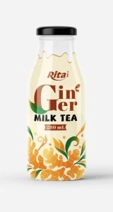 Ginger miilk tea 280ml glass bottle