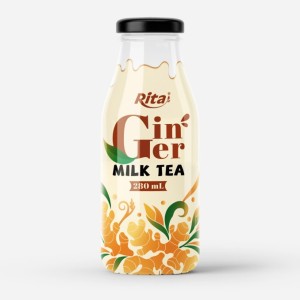 Ginger miilk tea 280ml glass bottle