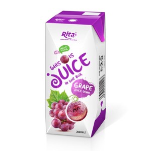 Grape juice in tetra pak