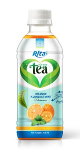 Tea Drink with orange kumquat mint flavor Tea Drink with orange kumquat mint flavor