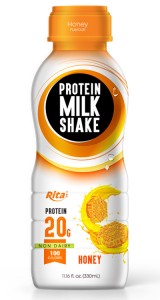 Honey in Protein milk shake