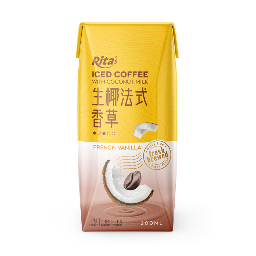 Iced cafe Coconut milk french vanilla