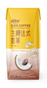 Iced cafe Coconut milk french vanilla
