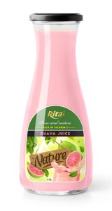Juice packaging design guava juice 1L Glass bottle Juice packaging design guava juice 1L Glass bottle