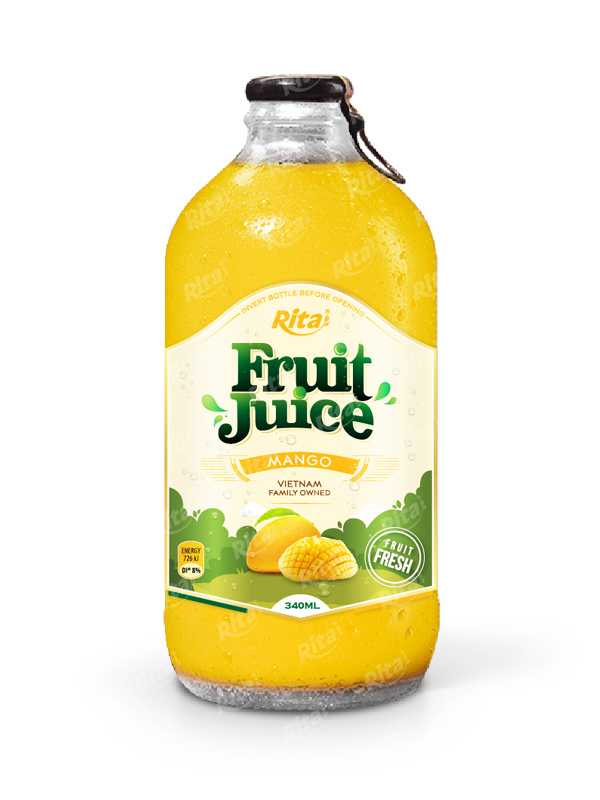 Mango fruit juice 340ml glass bottle 