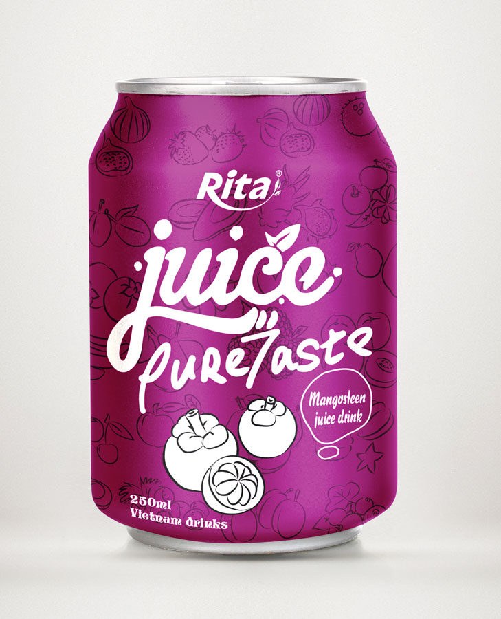 Mangosteen juice drink 250ml short can 