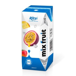 Mix fruit juice fresh in tetra pak