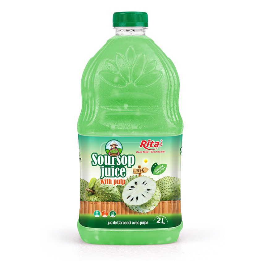 NFC Tropical Drink Soursop Fruit  Juice with Pulp 2L PET Bottle