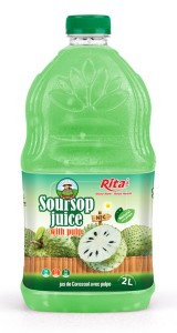 NFC Tropical Drink Soursop Fruit  Juice with Pulp 2L PET Bottle