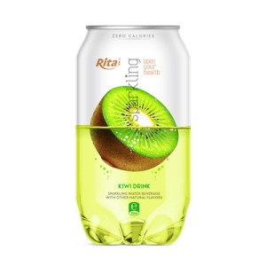 Pet can 350ml Sparkling drink with kiwi flavor rita