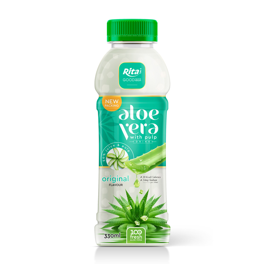 Petbottle330ml original aloevera with pulpdrink