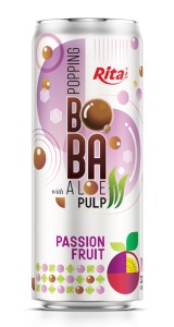320ml Sleek Can Bubble Tea Mix Passion Fruit 