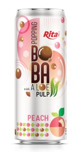 Hot Trending 320ml Sleek Can Peach Flavored Bubble Tea Hot Trending 320ml Sleek Can Peach Flavored Bubble Tea
