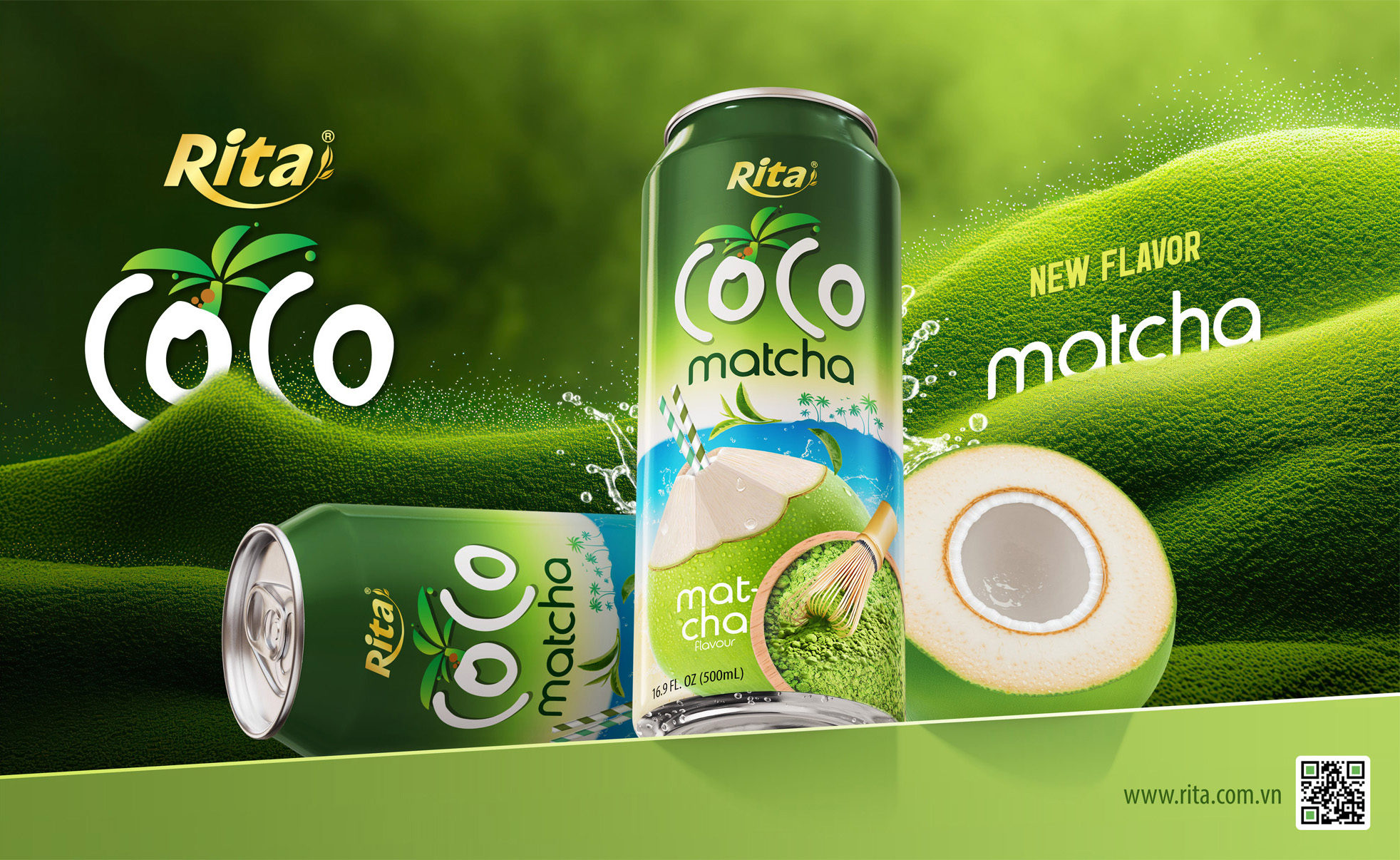 Canned Coconut Water Matcha For Energy