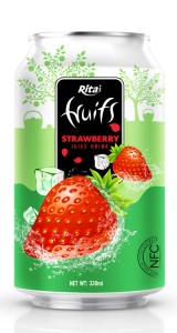 Private label products strawberry juice 330ml 1