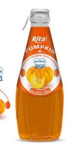 New Good taste Fresh Natural Pumpkin Juice 290ml glass bottle
