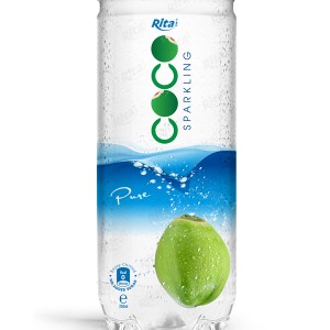 Pure sparking coconut water 250ml Pet Can 