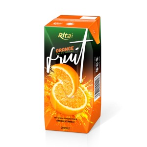 Real homemade fruit orange juice