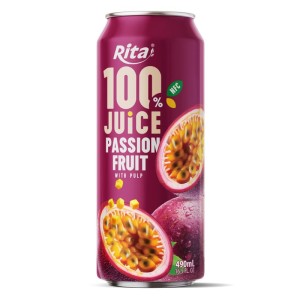 Rita 100 Pure Passion Fruit Juice 490ml Can