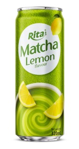320ml Cans Rita Matcha Tea Drink With Lemon Flavor