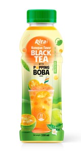 Rita Popping Boba Black Tea Drink with Kumquat Rita Popping Boba Black Tea Drink with Kumquat