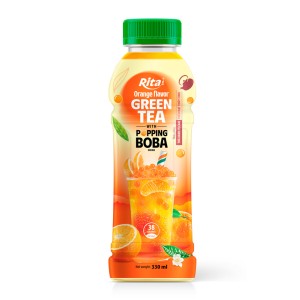 Rita Popping Boba Black Tea with Orange Flavor