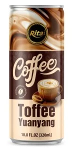 Toffee Yuanyang Coffee Drink 320ml Sleek Can