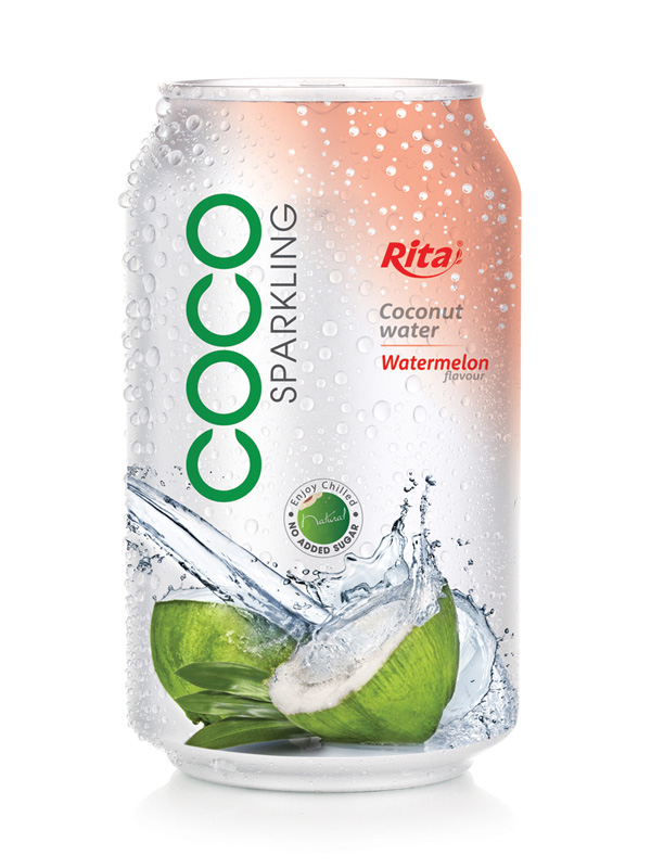 Sparking Coconut water with water melon 330ml 