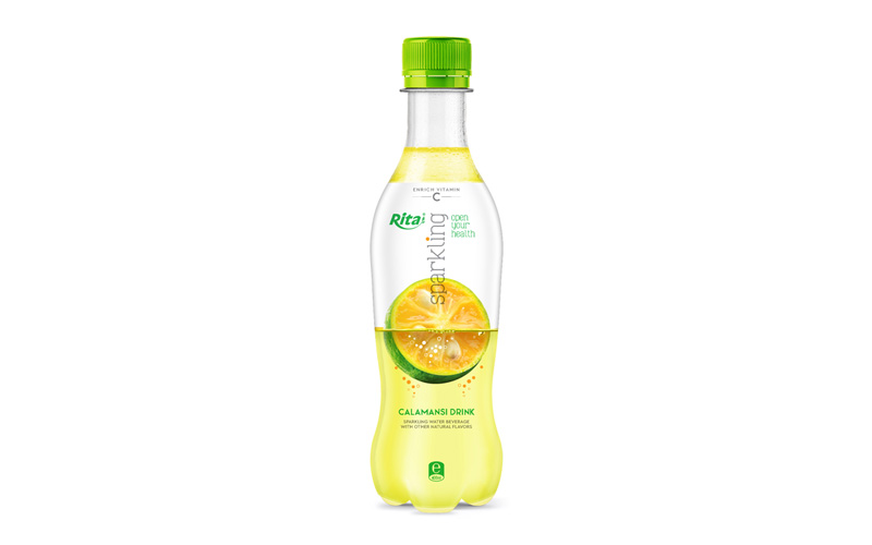 Sparkling fruit calamansi flavor 400ml Pet bottle rita web