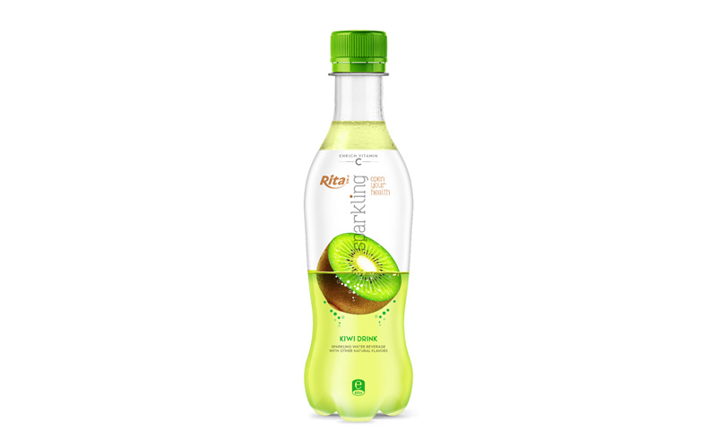 Sparkling fruit kiwi juice  flavor 400ml Pet bottlerita web