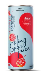 Sparkling grapefruit juice