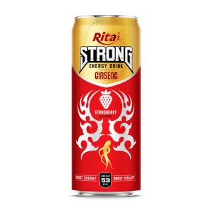 Strong Energy Drink Ginseng with Strawberry Flavor  320ml