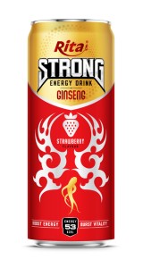Strong Energy Drink Ginseng with Strawberry Flavor 320ml