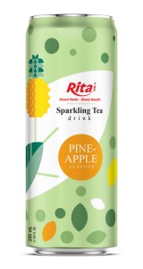 Sparkling Tea Drink Pineapple Flavor 330ml Can Sparkling Tea Drink Pineapple Flavor 330ml Can