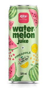 Watermelon with pineapple Fruit 320ml sleek can Chill and shake well