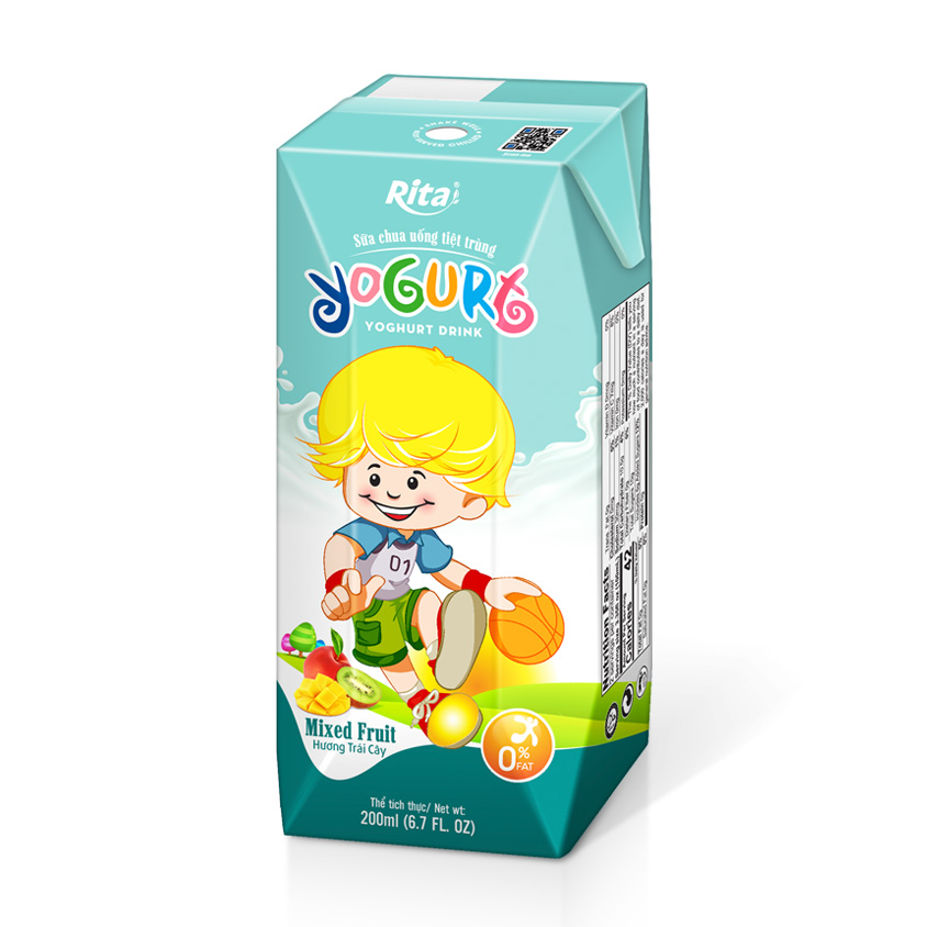 Yogurt mixfruit juice 200ml aseptic