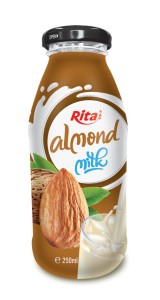 Fruit Milk in Glass Bottle Fruit Milk in Glass Bottle