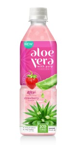Strawberry Aloe vera Juice with pulp