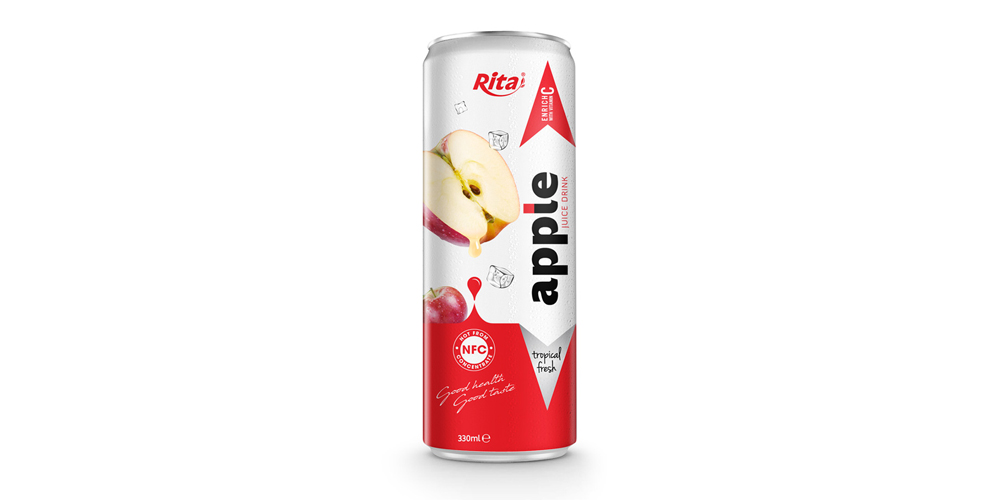 beverage distributors Fruit apple juice 330ml in can