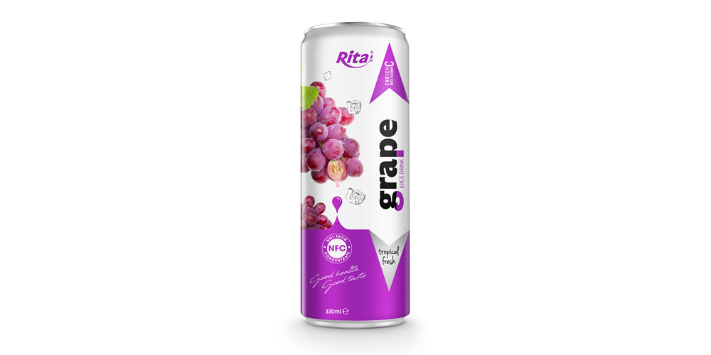 beverage distributors Fruit grape juice 330ml in can