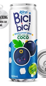 Bici Bici 325ml Blackcurrant drink with nata de Coco ( wide opening can)