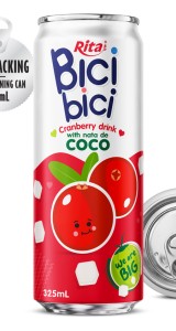 Bici Bici 325ml Cranberry drink with nata de Coco ( wide opening can)