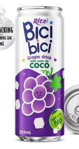 Bici Bici 325ml Grape drink with nata de Coco ( wide opening can) Bici Bici 325ml Grape drink with nata de Coco ( wide opening can)