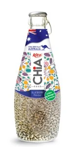 Chia seed blueberry pudding