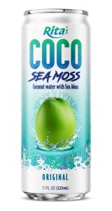Coco Sea Moss Coconut water with sea moss 325ml sleek can